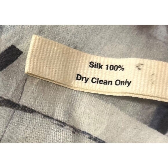 Commuun Sleeveless 100% Silk Top Abstract Marble Print Size 40 - Picture 5 of 5